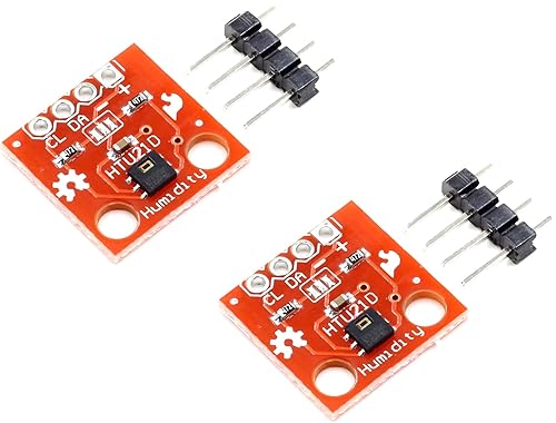 TECNOULAB 2 Stück HTU21D Temperatur- und Feuchtigkeitssensormodul Breakout-Temperatursensor von TECNOULAB