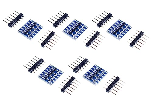 TECNOULAB 5 Stück 4-Kanal IIC I2C Logikpegelwandler bidirektional 5V zu 3,3 V von TECNOULAB