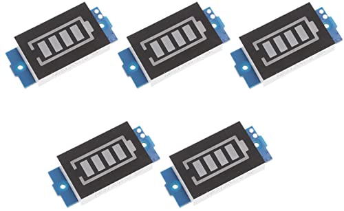 TECNOULAB 5 Stück 4S 16,8 V 18650 Lithium-Batterie, Kapazität, Leistungspegelanzeige, Blauer Bildschirm von TECNOULAB