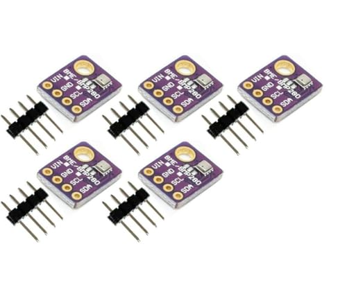 TECNOULAB 5 Stück BME280 Rohrtemperatur-Feuchtigkeits-Luftdruck-Sensormodule GY-BME280 von TECNOULAB