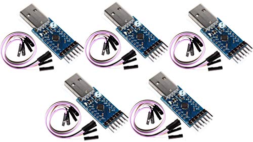 TECNOULAB 5 Stück CP2104 USB zu RS232 TTL UART 6 Pin Anschlussmodul Serieller Konverter von TECNOULAB