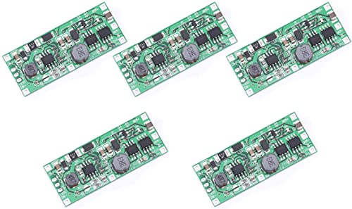 TECNOULAB 5 Stück DC 5V-12V bis 12V USV Unterbrechungsfreie Stromversorgung 18650 Batterieschutzplatine von TECNOULAB