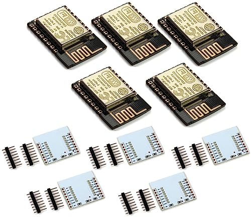 TECNOULAB 5 Stück ESP-12E ESP12E ESP8266 Verbesserte Version Serial WiFi + Erweiterungsboard von TECNOULAB