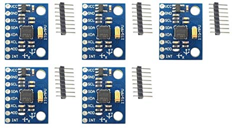 TECNOULAB 5 Stück GY-521 MPU-6050 mpu6050 3-Achsen-Analog-Gyro-Sensormodul Beschleunigungsmessermodul von TECNOULAB
