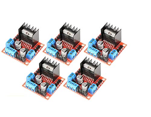 TECNOULAB 5 Stück L298N Treiberplatine L298 Doppel-H-Brücke Schrittmotor-Treibermodul von TECNOULAB