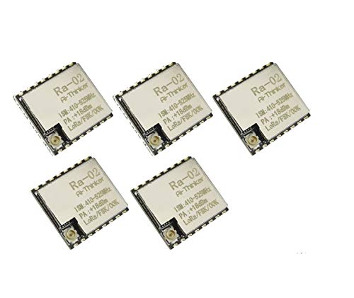 TECNOULAB 5 Stück Ra-02 SX1278 433 MHz drahtlose serielle Schnittstelle UART-Schnittstelle LoRa Spread Ra02 von TECNOULAB