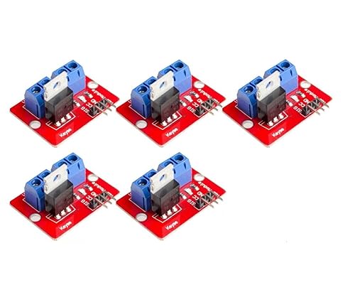 TECNOULAB 5 Stück Top IRF520 MOSFET-Treibermodul mit MOSFET-Taste von TECNOULAB