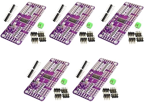 TECNOULAB 5 Stück PCA9685 I2C-Schnittstelle 16-Kanal 12-Bit-PWM-Servotreiber TECNOULAB 5 Stück PCA9685 I2C-Schnittstelle 16-Kanal 12-Bit-PWM-Servotreiber von TECNOULAB