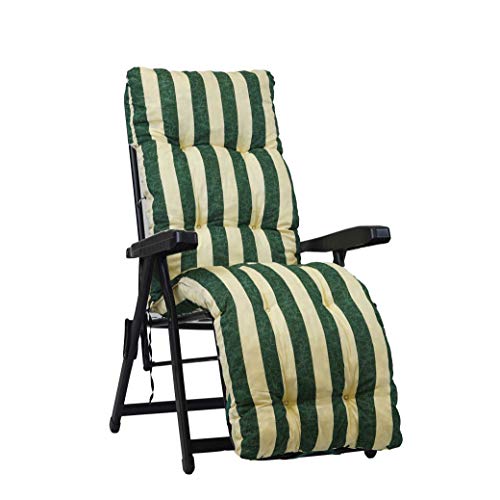 TECNOWEB Kissen für Liegestuhl mit Fußstütze, gute Polsterung, limegrün/grau gestreift von TECNOWEB