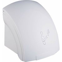 Elektrischer Händetrockner in matt weißer Farbe mit Sensor Tecom Rocket LFHD1E weiß matt von TECOM