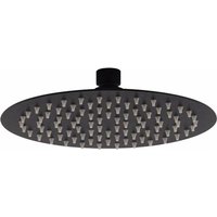 Matt schwarzer runder Modellduschkopf Tecom lrnr matt-schwarz - ø 200 mm von TECOM