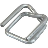 Tecplast - 1000 Stück Schnallen für 19 mm Umreifungsband - Qualität pro bc - Selbstsichernde Schnallen aus verzinktem Stahl von TECPLAST