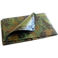 Bauplane 1.8x3 m - TECPLAST - CM150CH - Tarnfarben - Hohe Qualität - Wasserdichte Schutzplane für Bauarbeiten von TECPLAST