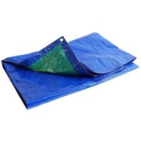 Bauplane 8x12 m Tecplast 150CH - Blau und Grün - Hohe Qualität - Wasserdichte Schutzplane für Bauarbeiten. von TECPLAST