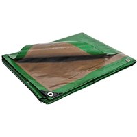 Garten Abdeckplane 1,5x6 m Tecplast HQ250JD - Grün und Braun - Hohe Leistung - Wasserdichte Plane - Anti UV-beständig von TECPLAST