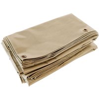 Garten Abdeckplane 2,5x3 m Dunkelbeige - 5 Jahre Garantie TECPLAST - LP506JD - Wasserdichte PVC-Plane - UV-beständige Widerstandsfähigkeit von TECPLAST