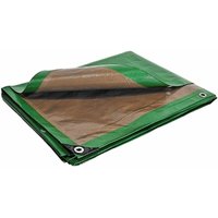 Garten Abdeckplane 3x5 m - TECPLAST - HQ250JD - Grün und Braun - Hohe Leistung - Wasserdichte Plane - Anti UV-beständig von TECPLAST