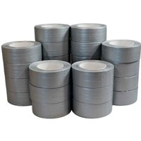 Gewebe-Klebeband grau 175µ - Kleberolle 48 mm x 50 m für Verbindungen und Reparaturen - Karton mit 24 Stück. von TECPLAST