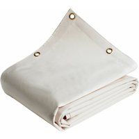 Landwirtschaftliche 3x4 m Cremeweiss - 8 Jahre Garantie Tecplast LP640TU - Wasserdichte PVC-Plane für Lagertunnel von TECPLAST