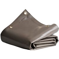 Landwirtschaftliche Plane 4x4 m Taupe - 8 Jahre Garantie Tecplast LP640AG - Wasserdichte pvc Schutzplane von TECPLAST
