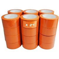 Lot von 24 PVC-Klebebandern orange Gebäude 50 mm x 33 m - Klebebandrolle TECPLAST von TECPLAST