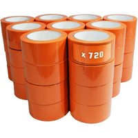 Lot von 720 PVC-Klebebandern orange Gebäude 50 mm x 33 m - Klebebandrolle TECPLAST von TECPLAST