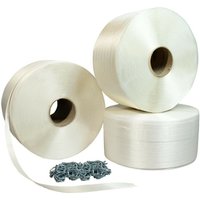 Pack 3 Umreifungsbänder Draht zu Draht 19 mm x 600 m + 500 gratis Schnallen - Textilband Widerstand 550kg Tecplast PFF3 Pack 3 Umreifungsbänder Draht zu Draht 19 mm x 600 m + 500 gratis Schnallen - Textilband Widerstand 550kg Tecplast PFF3 von TECPLAST