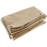 Pergola-Plane Dunkelbeige 3x5 m - 5 Jahre Garantie TECPLAST - LP506PR - Wasserdichte Plane für Pergola oder Gartenlaube aus PVC für die Terrasse von TECPLAST