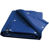 Rechteckig Pool Abdeckplane 8x4 m Blau - 10 Jahre Garantie Tecplast XP640PI - Winter abdeckplane - Abflussnetz - Made in France von TECPLAST