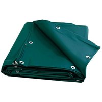 Schutzplane 3x5 m Grün - 10 Jahre Garantie TECPLAST - XP640MU - Wasserdichte PVC-Plane - UV-beständig - Made in France von TECPLAST