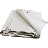 Sichtschutzplane weiß 2x3m - 10 Jahre Garantie Tecplast XP640BV - Sicht- und Windschutz - Sichtschutz Garten - Made in France von TECPLAST