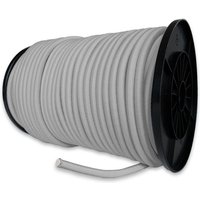 Elastisches Gummiseil Grau 100 Meter - Qualität pro Tecplast 9SW - Spannseil für Planen mit einem Durchmesser von 9 mm von TECPLAST