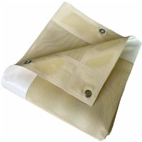 Pergola-Plane Mikroperforiert Elfenbein 3x5 m - 5 Jahre Garantie Tecplast MP460PR - Wasserdurchlässige Plane - Made in France von TECPLAST
