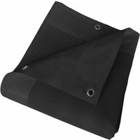 Pergola-Plane Mikroperforiert Schwarz 4x5 m - 5 Jahre Garantie Tecplast MP460PR - Wasserdurchlässige Plane - Made in France von TECPLAST
