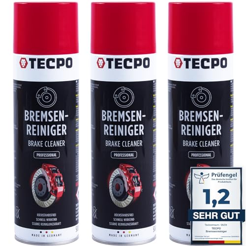 3x 500ml Bremsenreiniger Brake Cleaner Universal Teile Reiniger Entfetter von TECPO