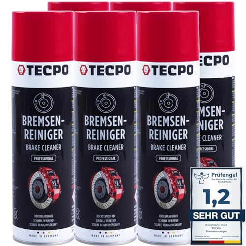6x 500ml Bremsenreiniger Brake Cleaner Universal Teile Reiniger Entfetter von TECPO