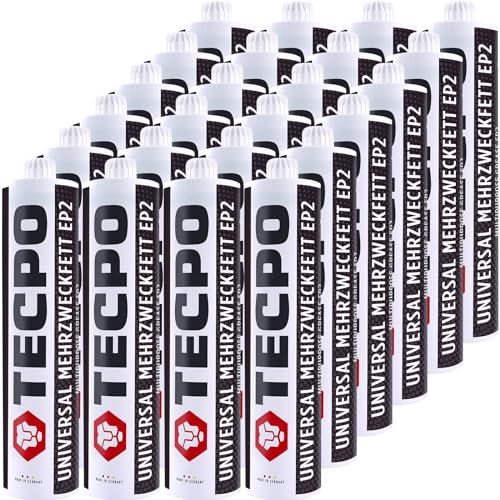 TECPO 24x Universal Mehrzweckfett 500g EP2 Lithium Fett Schmierfett Lithiumfett universell einsetzbares Langzeitfett temperaturbeständiges Gleit- Wälzlager Fett wasserbeständig TECPO 24x Universal Mehrzweckfett 500g EP2 Lithium Fett Schmierfett Lithiumfett universell einsetzbares Langzeitfett temperaturbeständiges Gleit- Wälzlager Fett wasserbeständig von TECPO