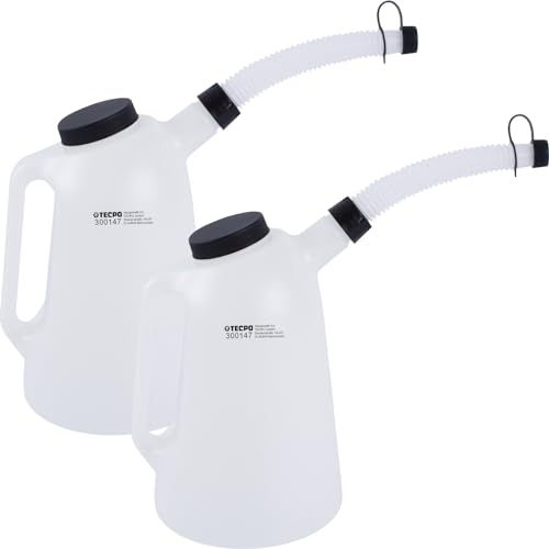 TECPO 2x Ölkanne 3 Liter, Füllkanne Einfüllkanne Messbecher Messkanne Wasserkanne Gießkanne (3L) TECPO 2x Ölkanne 3 Liter, Füllkanne Einfüllkanne Messbecher Messkanne Wasserkanne Gießkanne (3L) von TECPO