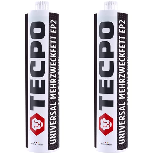 TECPO 2x Universal Mehrzweckfett 500g EP2 Lithium Fett Schmierfett Lithiumfett universell einsetzbares Langzeitfett temperaturbeständiges Gleit- Wälzlager Fett wasserbeständig TECPO 2x Universal Mehrzweckfett 500g EP2 Lithium Fett Schmierfett Lithiumfett universell einsetzbares Langzeitfett temperaturbeständiges Gleit- Wälzlager Fett wasserbeständig von TECPO