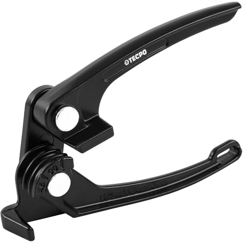 TECPO Rohr-Biegezange für Brems- & Kraftstoffleitungen, für Alu-, Kupfer-, Messing- & Weichstahlrohre, Ø 3mm, 4,75mm, 6mm, Biegeradius ca. 15mm, Biegungen bis zu 90°, kompakt für Einsatz am Fahrzeug von TECPO