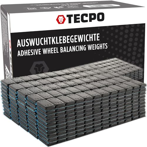 TECPO 600x Auswucht Gewichte Alufelgen Motorräder Klebegewichte Kleberiegel Black 3 kg von TECPO