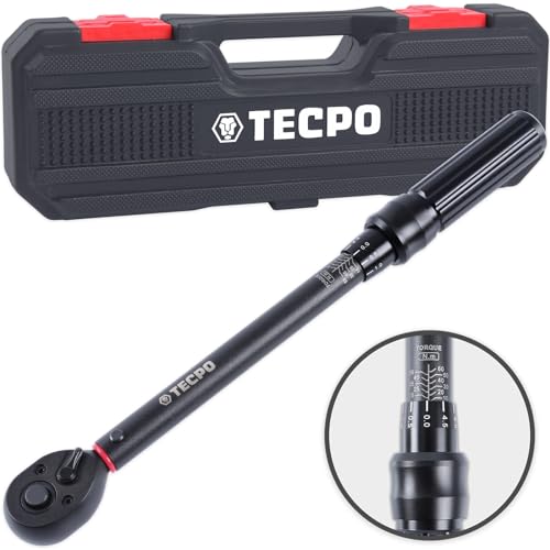 TECPO Drehmomentschlüssel 3/8 Zoll 10-60 Nm Drehmoment Schlüssel 3/8" Werkzeug von TECPO