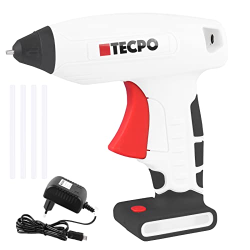 TECPO Heißklebepistole mit 4 Klebestifte Heißkleber Heissklebepistole von TECPO