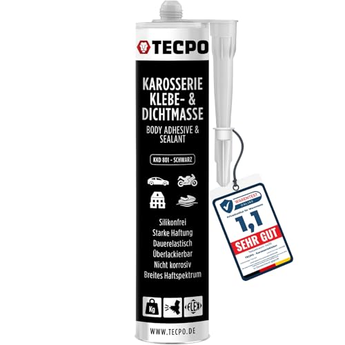 TECPO Karosseriekleber 370g Karosserie Kleber und Dichtmasse Klebstoff Dichtmittel silikonfrei dauerelastisch überlackierbar von TECPO
