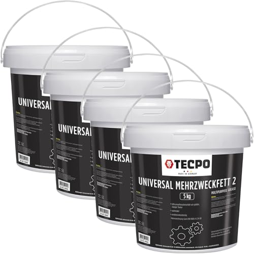 TECPO Mehrzweckfett, 20kg Universal Schmierfett Lagerfett Lithiumfett K2 K-30 von TECPO