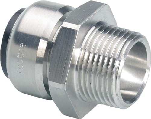 TECTITE Edelstahl Steckfitting Übergangsnippel 18 x 3/4“ Aussengewinde TECTITE Edelstahl Steckfitting Übergangsnippel 18 x 3/4“ Aussengewinde von TECTITE