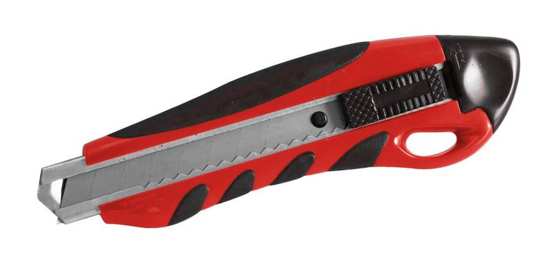 TECTOOL Cuttermesser CUTTERMESSER, PROFI, 18MM INKL. METALLFÜHRUNG, Klinge: 1,8 cm, (Packung, 1-tlg., 1 Cuttermesser), Einfaches und grundlegendes Design für vielseitige Anwendungen von TECTOOL