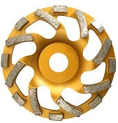 TECTOOL Diamantschleifteller 150 mm | Für Granit, Farbe, Kleberreste | Ø 150 mm, 5,5 mm Segmente | Optimale Kühlung durch Absauglöcher | Bohrung 22,2 mm | DIN EN 13236 | Hohe Standzeit von TECTOOL