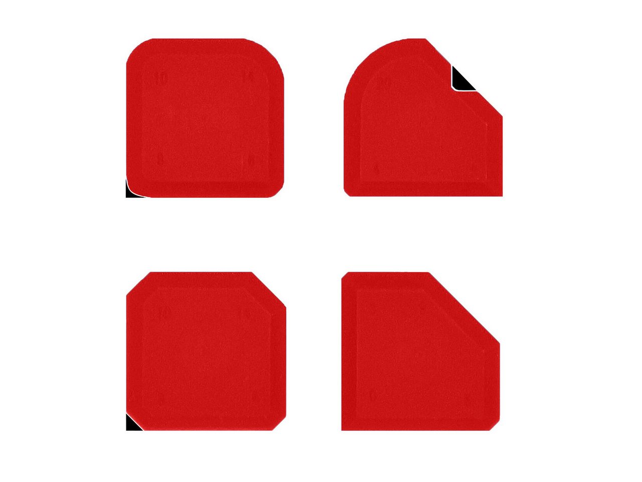 TECTOOL Fugenkratzer TECTOOL FUGEN-ASS STANDARD, FUGENGLÄTTER 4-TLG. von TECTOOL