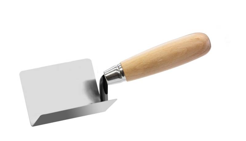 TECTOOL Maurerkelle INNENECKENKELLE 90°, ROSTFREI, HOLZ, 80X60MM (Packung, 1-St., 1 Kelle) 90° Winkel, rostfrei von TECTOOL